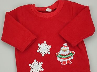 czerwona bluzka dla chłopca: Sweatshirt, 6-9 months, condition - Perfect