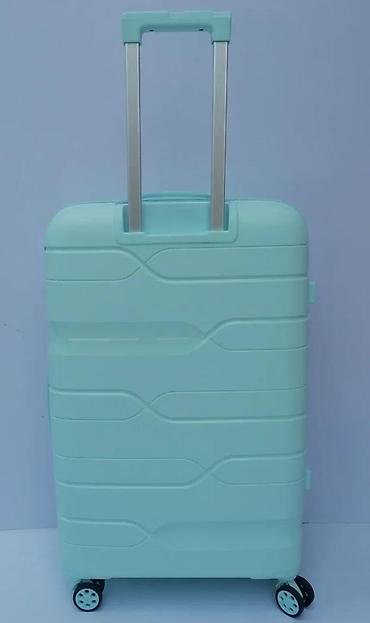 Putni koferi i torbe: Tvrdi kofer na točkiće – mint zelena boja - Materijal: čvrsta — 14