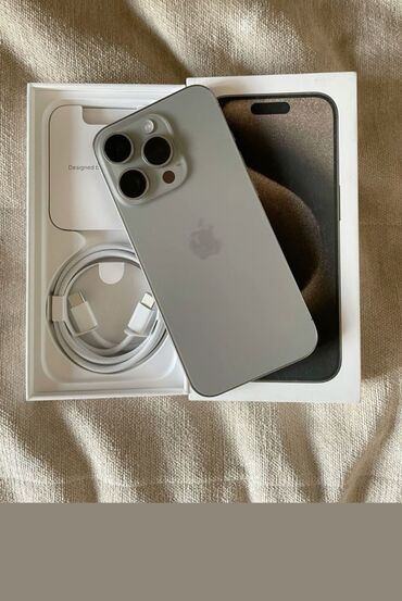 iphone 15 pro: IPhone 15 Pro, 256 GB, Gümüşü, Barmaq izi