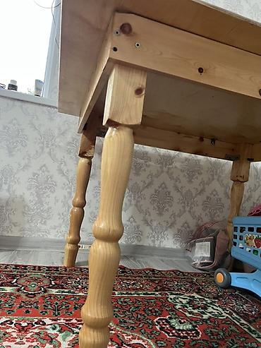 стол и стул для зала: Деревянный стол, лакированный - Материал: натуральное дерево - — 2