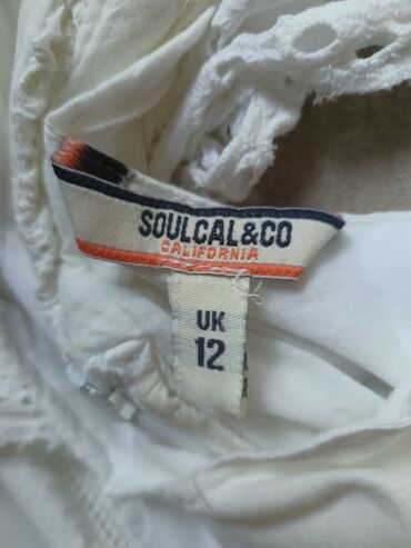 Haljine: Soulcal L (EU 40), bоја - Bela, Oversize, Na bretele — 8