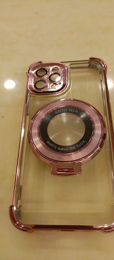 Çaydanlar: Məhsul: KATHY TECH şəffaf telefon qabı, halqa stendi və kamera