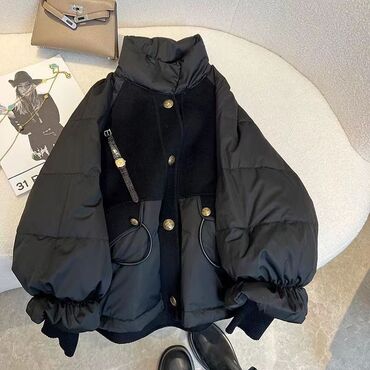 Демисезонные куртки: Куртка ОВЕРСАЙЗ 🖤 весна осень стильная фабричный пекин очень теплые