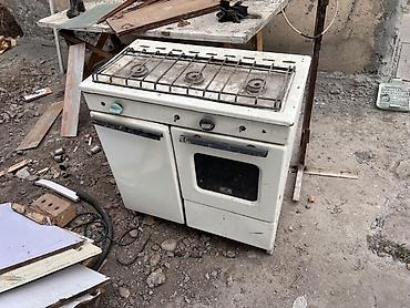 терка корейская: Газовая печь, Б/у, Напольная, цвет - Белый, Полная оплата — 1