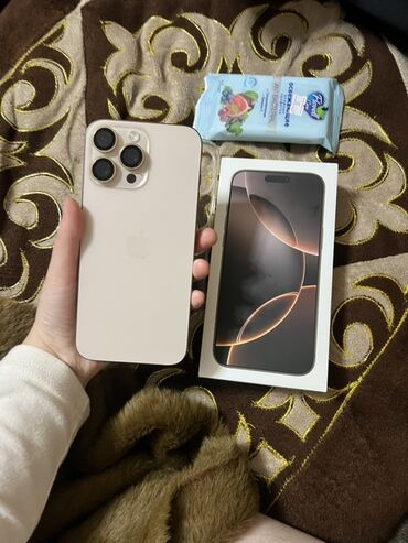куртки норт фейс бишкек: IPhone 16 Pro Max, Жаңы, 512 ГБ, Заряддоочу түзүлүш, Коргоочу айнек, Каптама, 100 %