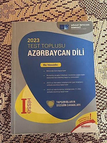 Kitablar və jurnallar: Azərbaycan dili Testlər 11-ci sinif, Gülnarə Ümüdova, DİM, 1-ci hissə, 2023 il — 1