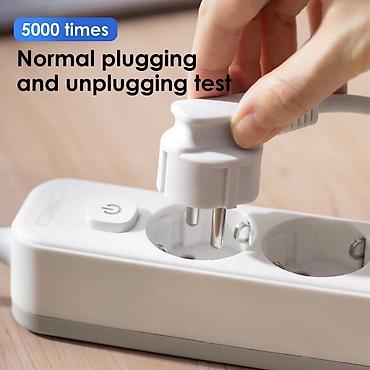 Модемы и сетевое оборудование: Сетевой фильтр-удлинитель Deli 4 или 5-розеток, длина 1,8 метров — — 7