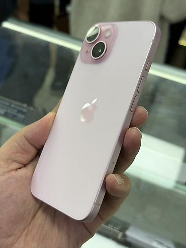 Мобильные телефоны и аксессуары: IPhone 15, Б/у, 128 ГБ, Розовый, Кабель, 88 % — 3