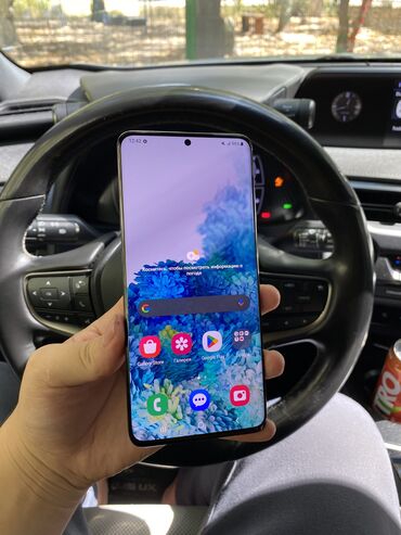 видео эрегистратр на машину: Samsung Galaxy S20 Plus, Колдонулган, 128 ГБ, түсү - Кара, 2 SIM