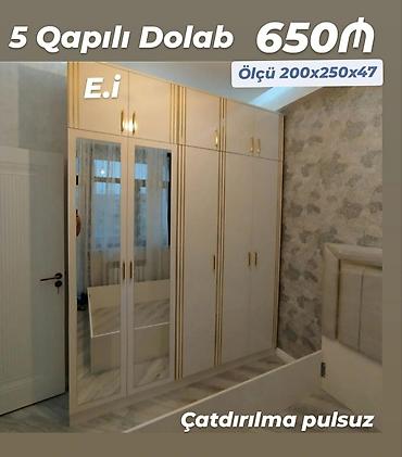 qapi renglenmesi: Düz dolab, Yataq otağı üçün, Paltar üçün, 5 qapı — 1