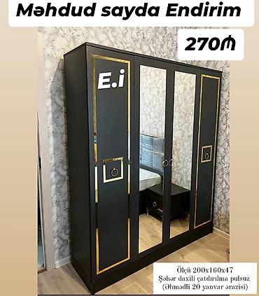 seyf qapı gəncə: 4 qapılı dolab Yep yeni 270 azn rəng seçimi var çatdırılma var — 1