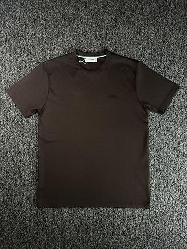 вещи на вес: Мужская футболка Lacoste - Цвет: темно‑коричневый (шоколад). - Крой — 3