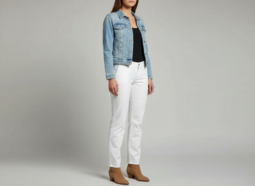 Women's Pants: Moto, Spodnie materiałowe damskie, rozmiar L