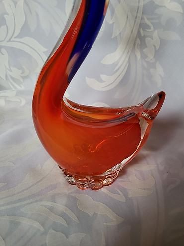 Ostali antikviteti: Murano figura rucni rad iz 70ih.god. Figura duvano staklo,bez — 11