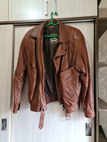 Куртки: Кожаная мужская куртка ALTIN KÖK (genuine leather), коричневый цвет