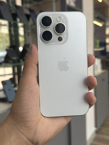 IPhone 15 Pro Max, Б/у, 256 ГБ, White Titanium, Кабель, В рассрочку, 83 %