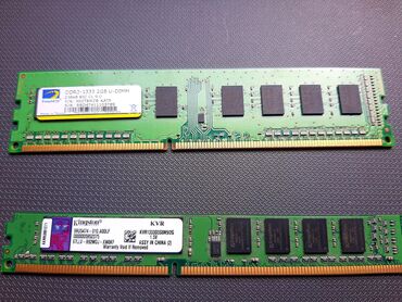 Operativ yaddaş (RAM): Operativ yaddaş (RAM) Kingston, 2 GB, 1333 Mhz, DDR3, PC üçün, İşlənmiş