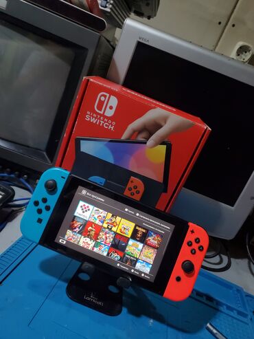 нинтендо свитч бишкек: Свежечипованный Switch второй ревизии 32гб+128гб флешкарта, полный