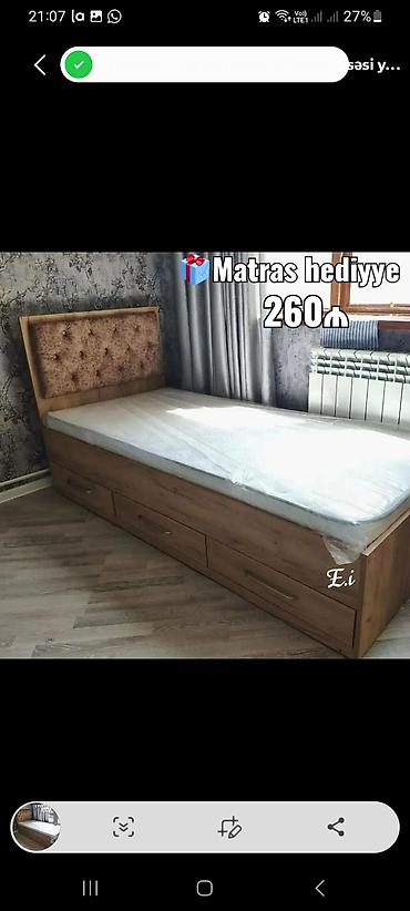 Tek nəfərlik taxta çarpayı – alt hissədə 3 geniş tortma ilə. Başlıq lalafo.az -da Tek nəfərlik taxta çarpayı – alt hissədə 3 geniş tortma ilə. Başlıq