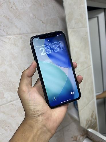 iphone 17e: IPhone 11, Б/у, 64 ГБ, Черный, Чехол, 72 % — 2