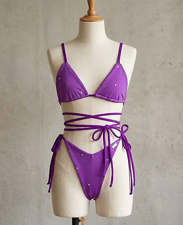 sergio tacchini kupaci zenski: Badić – dvodelni bikini set sa trakama i kristalnim detaljima - — 2