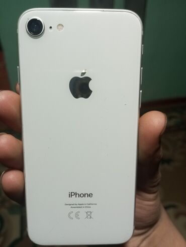 айфо 13: IPhone 8, Б/у, 64 ГБ, Белый, Кабель, 76 %