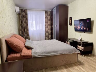 долгосрочная квартира каракол: 2 комнаты, Душевая кабина, Постельное белье, Кондиционер