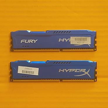 Оперативная память (RAM) для ПК: Оперативная память (RAM) для ПК, Б/у, Kingston Fury, 8 ГБ, DDR3, 1866 МГц — 2