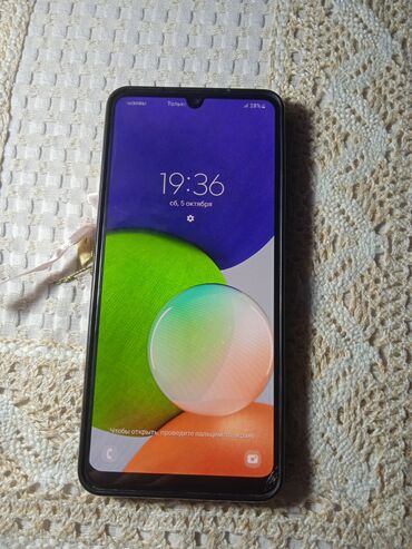 самсунг про: Samsung Galaxy A22, Колдонулган, 64 ГБ, түсү - Кара, 2 SIM