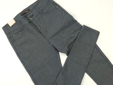 Women's Clothing: Material trousers for women, size L (EU 40)