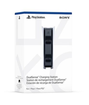 PS5 (Sony PlayStation 5): PlayStation 5 DualSense Şarj Stansiyası. İki DualSense pultunu eyni