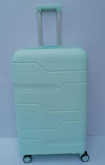 Putni koferi i torbe: Tvrdi kofer na točkiće – mint zelena boja - Materijal: čvrsta — 1