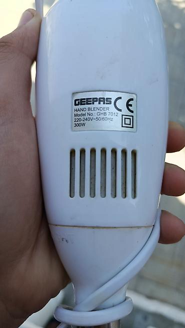 souslar: Geepas əl blenderi – model GHB7012 - Güc: 300W - Gərginlik: 220–240V — 4