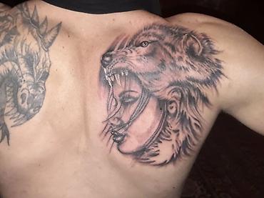 Tatu, pirsinq: Xidmət: Qara-ağ döymə (tattoo) dizaynı və tətbiqi Təsvir: - Qara və — 7