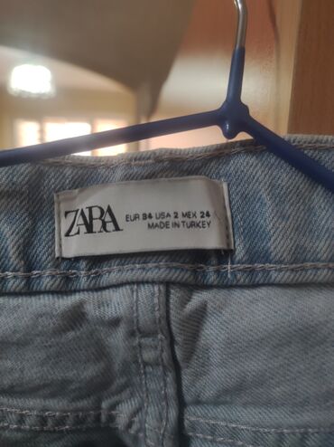 джинсы фирмы zara: Прямые, Средняя талия