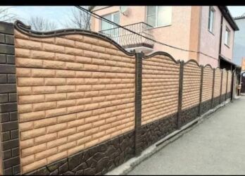 Бетонные еврозаборы: Еврозаборы из железобетонных панелей - Материал: армированный бетон — 12