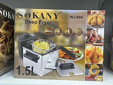 sandwich maker: Фритюрница SOKANY WJ-804 - Объем: 1,5 л - Мощность: 1000 Вт - — 1