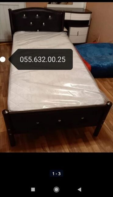 Çarpayılar: Yeni, Təknəfərlik çarpayı, Bazasız, Matrassız, Siyirməsiz, Azərbaycan — 2