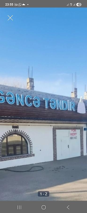 Reklam lövhələri: Elan satilir " gence tendir house" elani (reklam lovhesi) cemi 200 — 2