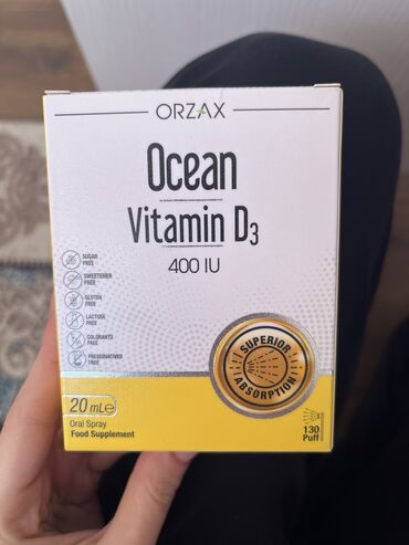 Vitaminlər və BAƏ: Temiz terkibli d vitamini turkıyeden alınıb orjinal