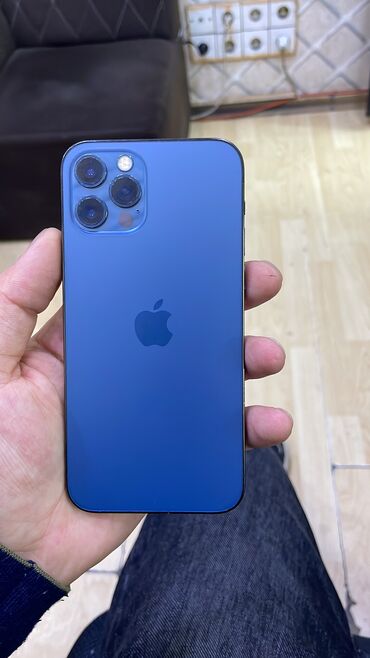 Apple iPhone: IPhone 12 Pro, 128 GB, Pacific Blue, Face ID