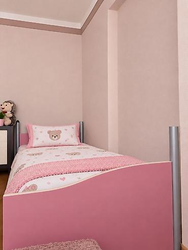 Uşaq çarpayısı – qızlar üçün dizayn - Rəng: açıq çəhrayı ön və arxa lalafo.az -da Uşaq çarpayısı – qızlar üçün dizayn - Rəng: açıq çəhrayı ön və arxa