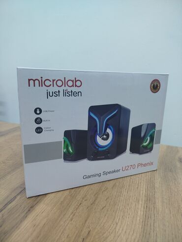 б у игровые компьютеры: Microlab Subwoofer U-270 Phenix Gaming RGB 2.1 BLACK 11W (5W+3W*2) USB