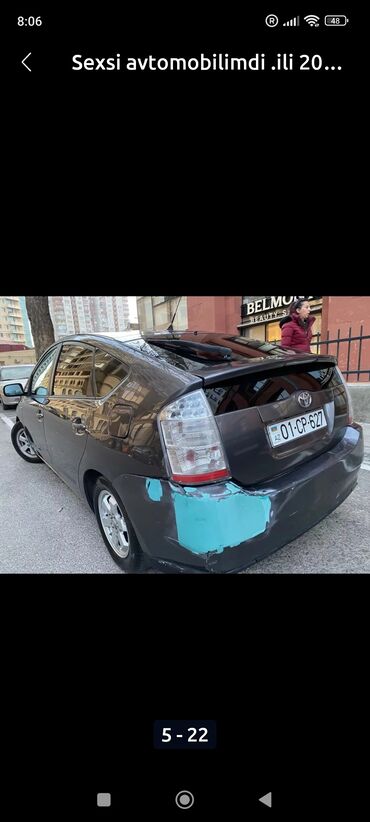 Toyota: Toyota Prius (2-ci nəsil) hibrid hetçbek - Gümüş-boz rəng (dark — 17