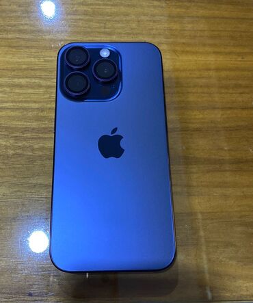 Apple iPhone: IPhone 15 Pro, 256 GB, Blue Titanium, Zəmanət, Barmaq izi, Simsiz şarj