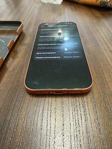 nokia 1110: IPhone 17 Pro, Б/у, 1 ТБ, Оранжевый, Чехол, 94 % — 6