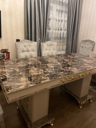 Masalar: Qonaq masası, Yeni, Açılmayan, Dördbucaq masa — 4