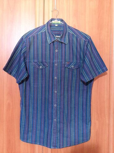 мужские рубашки стрейч: Продам рубашку мужскую, б/у, в отличном состоянии. Размер по воротнику