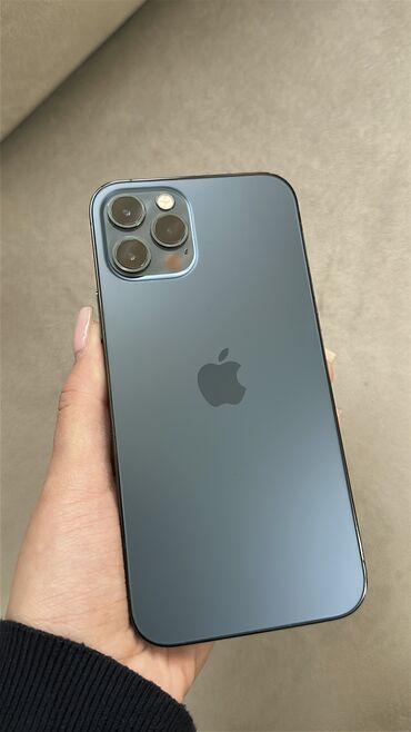 Apple iPhone: IPhone 12 Pro, 128 GB, Pacific Blue, Barmaq izi, Face ID