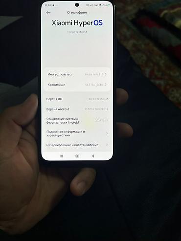 Уюлдук телефондор жана аксессуарлар: Redmi, Redmi Note 11S, Колдонулган, 128 ГБ, түсү - Боз, 2 SIM — 4